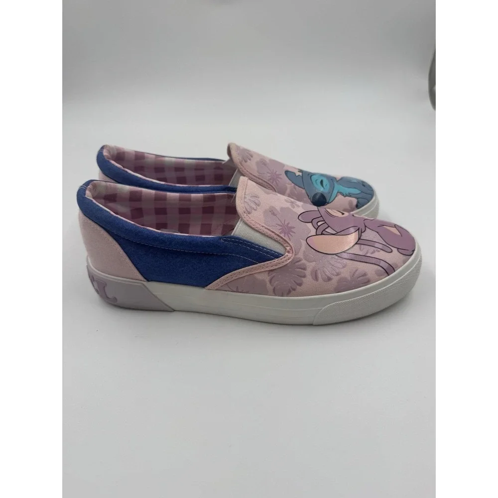 Women's‎ Disney Stitch and Angel Low Top Slip on Sneaker, Sizes 9.5